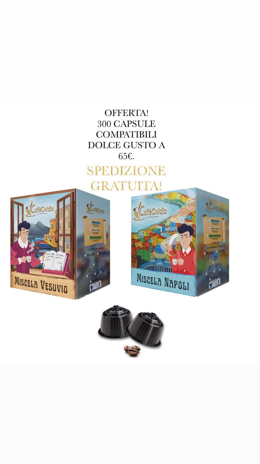 OFFERTA 300 CAPSULE DOLCE GUSTO