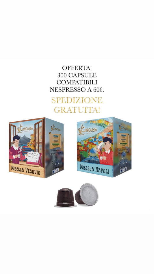 OFFERTA 300 CAPSULE NESPRESSO