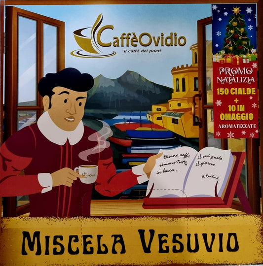 OFFERTA NATALIZIA BOX 150 CIALDE + 10 AROMATIZZATE MISCELA VESUVIO